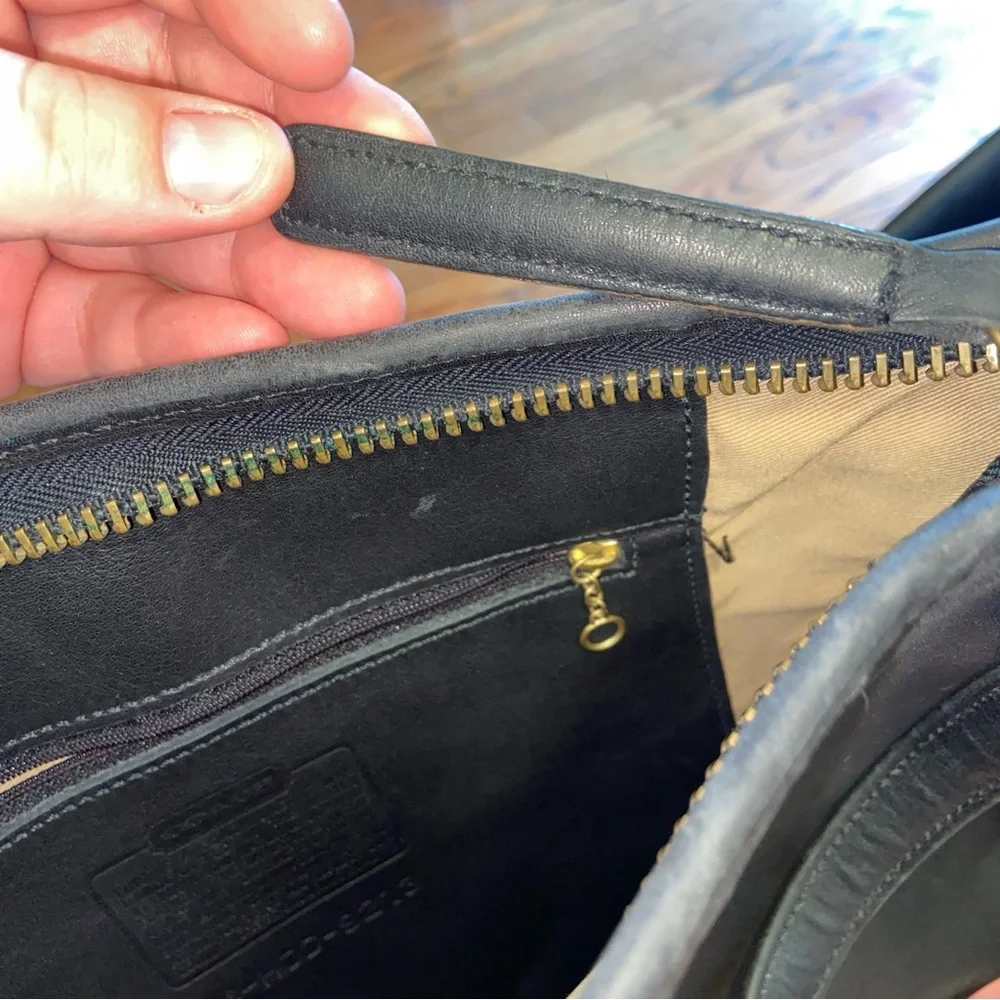 Coach Black Leather Shoulder Bag Style # A10-9213 - Picture 13 of 13